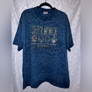 Vintage Santa Monica Bayside Heavyweight T-Shirt XL 90s USA Made